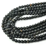 Jaspis cesarski czarny kula gładka ok. 8mm