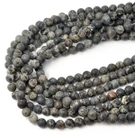 Jaspis cesarski czarny kula matowa ok. 8mm