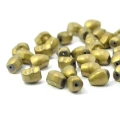 Czaszka matowa jasne złoto ok. 8x6mm [przekładka hematyt]
