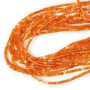 Agat karneol jasny kula gładka ok. 3mm 
