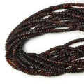 Bursztyn ciemny dysk ok. 5x2mm