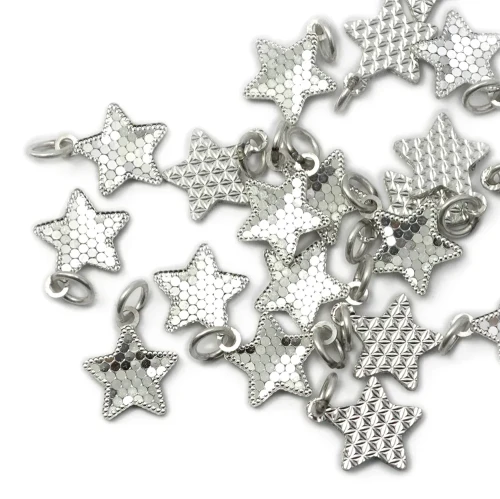 Gwiazdka ok. 11x10mm [zawieszka, srebro 925]