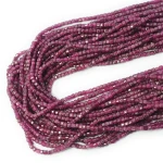 Rubin kostka fasetowana ok. 2,2x2,2mm