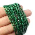 Malachit kostka fasetowana ok. 2,3x2,3mm