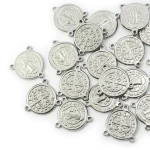 Łącznik do różańca okrągły ok. 19mm [łącznik, stal]
