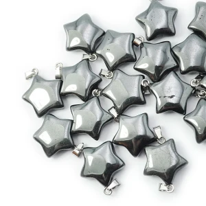 Hematyt zawieszka gwiazdka ok. 20mm [metal]