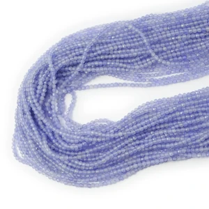 Jadeit tanzanitowy kula fasetowana ok. 2mm