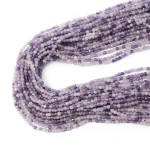 Jadeit fioletowy cieniowany kula fasetowana ok. 2mm