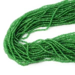 Jadeit zielony kula fasetowana ok. 2mm