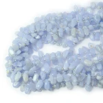 Chalcedon sopel płaski ok. 11-14x3-6mm