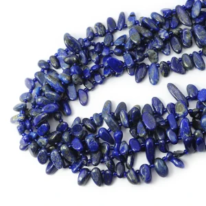 Lapis lazuli sopel płaski ok. 11-15x3-6mm