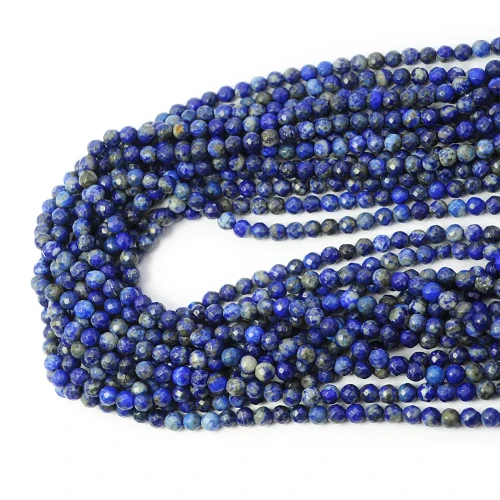 Lapis Lazuli 2 kula fasetowana ok. 4,5mm