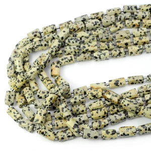 Jaspis dalmatyński walec szlifowany ok. 8-14x6-8mm