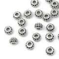 Oponka srebrna z cyrkoniami czarnymi 4x6mm [przekładka, metal]