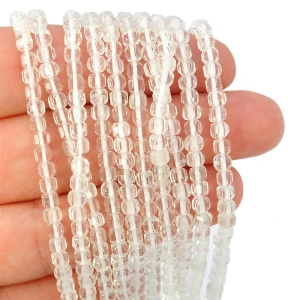 Kryształ górski kostka fasetowana ok. 3x3mm  