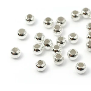 Kulka stoper z silikonem ok. 3mm [srebro 925]