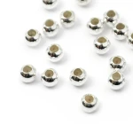 Kulka stoper z silikonem ok. 4mm [srebro 925] 