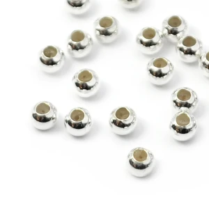 Kulka stoper z silikonem ok. 4mm [srebro 925] 