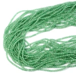 Jadeit zielony kula fasetowana ok. 2,5mm