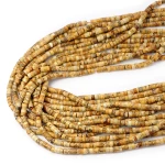 Jaspis obrazkowy talarek ok. 4,5x2mm