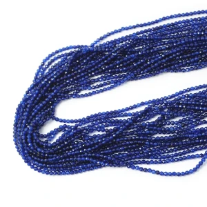 Jadeit granatowy kula fasetowana ok. 2,2mm