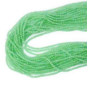 Jadeit pastelowa zieleń kula fasetowana ok. 2,2mm