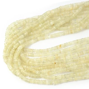 Kamień księżycowy kremowy nieregularny talarek ok. 5-6x2-4mm 