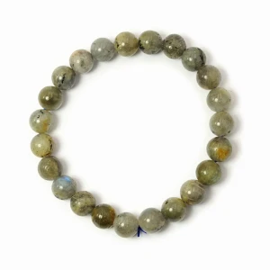 Bransoletka z labradorytu ciemny ok. 8mm [na gumce]