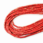 Jaspis cesarski syntetyczny koralowy patyczek ok. 4x13mm