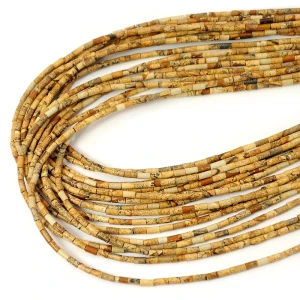 Jaspis obrazkowy mini patyczek ok. 2x4mm