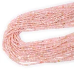 Opal różowy kostka fasetowana ok. 2x2mm
