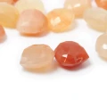 Kamień słoneczny pomarańczowy Brioletka (serce fasetowana) ok. 11-12mm
