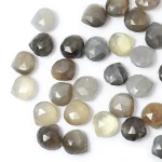 Kamień słoneczny ciemny Brioletka (serce fasetowana) ok. 11-12mm