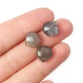 Kamień słoneczny ciemny Brioletka (serce fasetowana) ok. 11-12mm