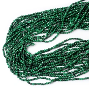 Malachit naturalny kula fasetowana ok. 2,3mm