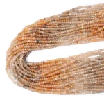 Kamień słoneczny układany oponka fasetowana ok. 3x2mm