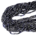 Iolit kostka fasetowana ok. 4x4mm 