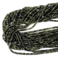 Turmalin zielony oponka fasetowana ok. 4x2,8mm