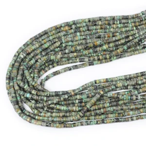 Turkus afrykański talarek ok. 4,5x2,5mm