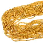 Turmalin miodowy kostka fasetowana ok. 2,5x2,5mm 