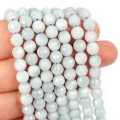 Akwamaryn kula diamentowy szlif ok. 6mm