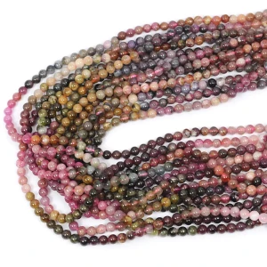 Turmalin wielokolorowy cieniowany kula gładka ok. 4,5mm
