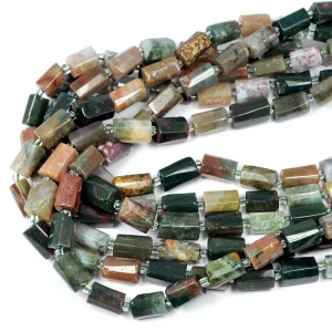 Agat indyjski walec szlifowany ok. 10-13x6-9mm