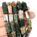 Agat indyjski walec szlifowany ok. 10-13x6-9mm