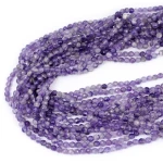 Ametyst jasny kula fasetowana ok. 4,5mm