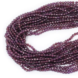 Granat kula fasetowana ok. 3,5mm