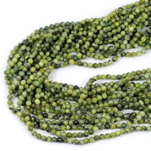 Jadeit naturalny zielony kula gładka ok. 4mm 