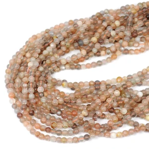Kamień słoneczny mix kula gładka ok. 4,5mm