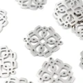 Rozeta 1 mała ok. 12x11mm [łącznik, stal]