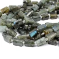 Labradoryt walec nieregularny ok. 10-14x6-8mm